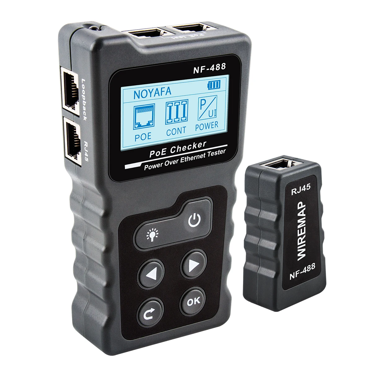 Newest NOYAFA NF-488 rj45 lan tester cat5 cat6 Cable network tracker ethernet/wiring PoE checker LCD Display Network Tool | Компьютеры и