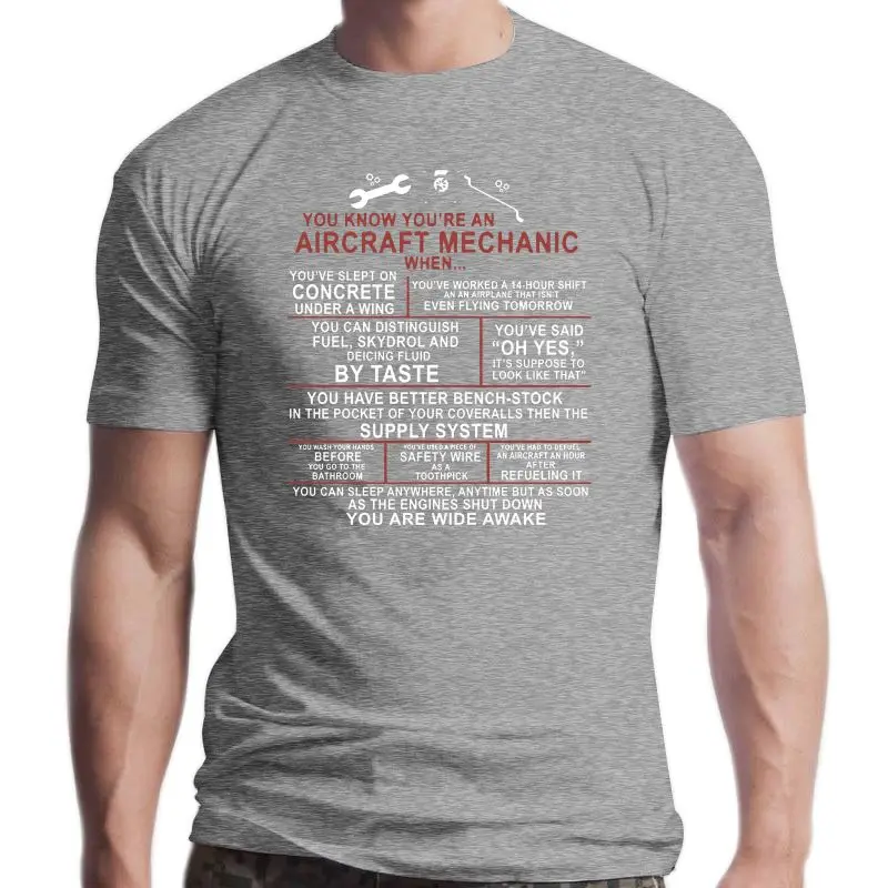 

New 2021est 2021 Fashion 100% Cotton Short Sleeve O-Neck Aircraft Mechanic Funny A&P Airplane Sayings Tee Shirt