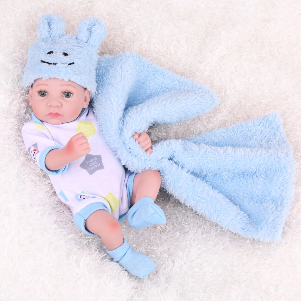 26 см для близнецов Мини всего тела силиконовые куклы высокого качества ручной