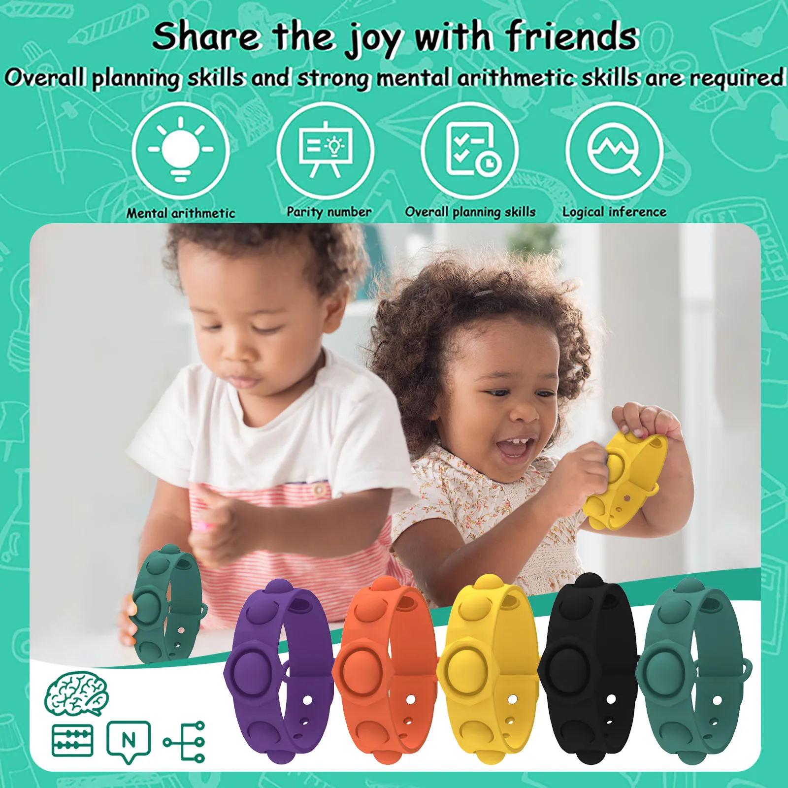 

Fidget Toys, Stress Reliever Sensory Silicone Squ-eeze Toys With Dimple Can Relief Stress And Help Restore The Mood Squeeze Toys