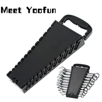 22 slot standard wrench clip holder plastic rail tray spanner rack storage tools organizer bag garage wrenches keeper 7 22mm