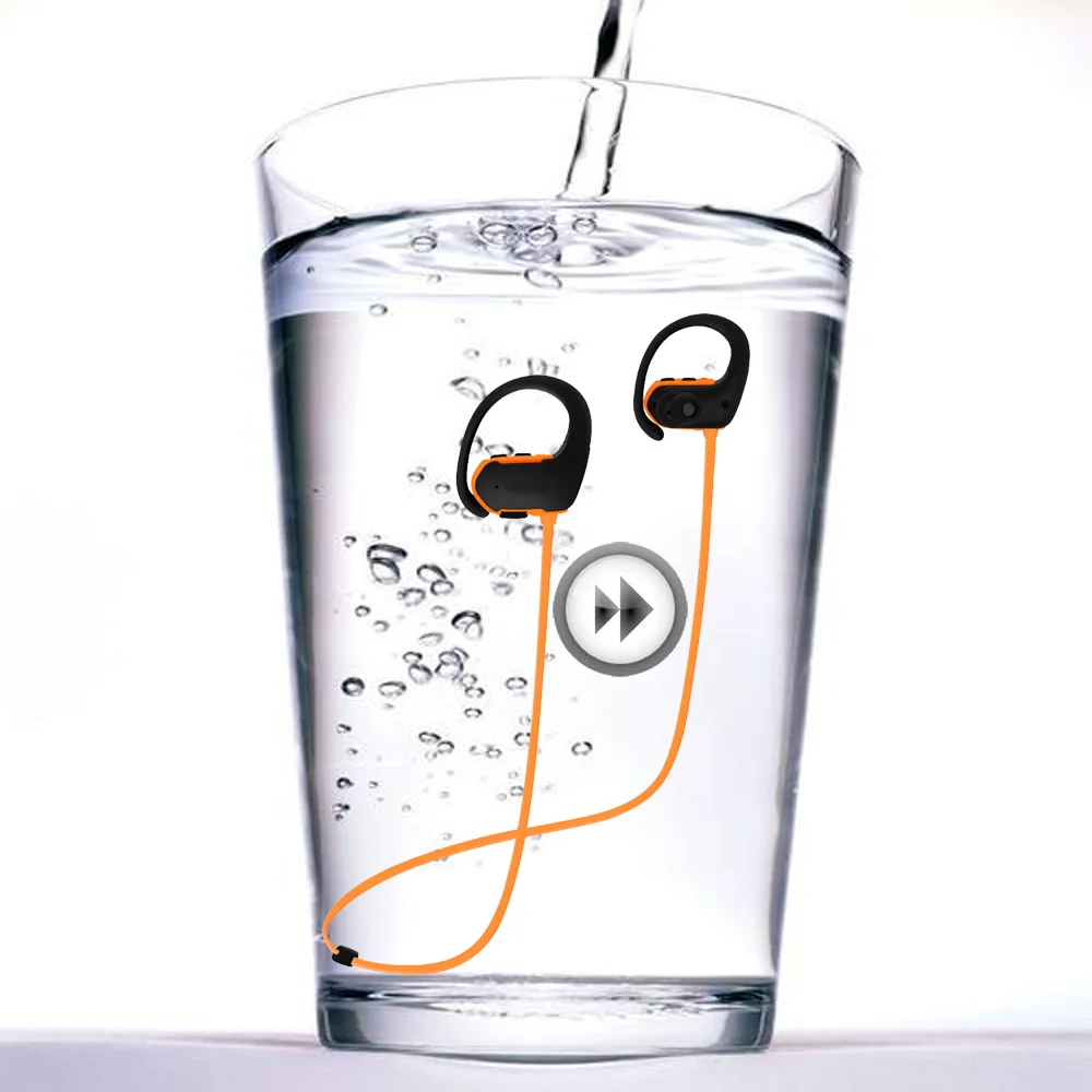Настоящий Водонепроницаемый Портативный беспроводной Bluetooth MP3 плеер гарнитуры
