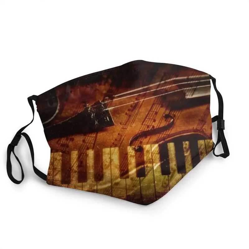 

Classical Music For Piano And Violin Adjustable Face Mask Men Women Musician Art Pianist Protection Respirator Mouth Muffle