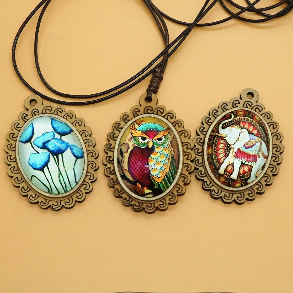 2 шт./лот круглый Овальный 12 мм-40 мм стеклянный кабошон с совой для браслета, ожерелья, женщин, серьги, кольца, брошь, сделай сам, ювелирное изделие, ручная работа, поставка