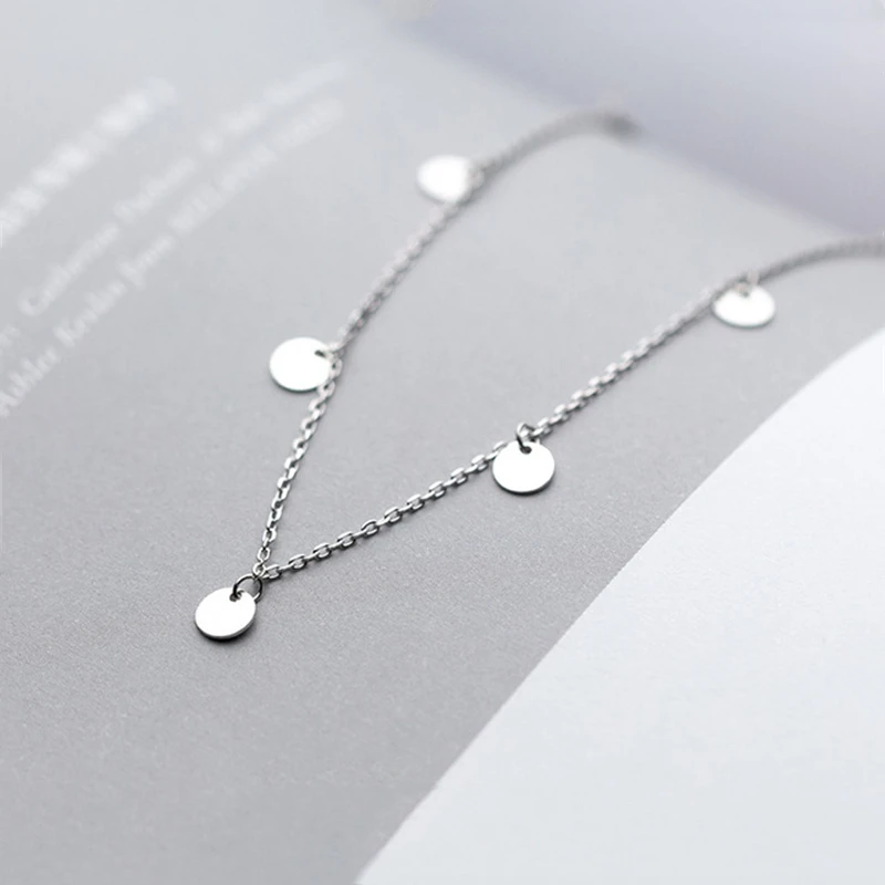 100% реальные 925 стерлингового серебра Круглый амулет изысканный ниспадающее