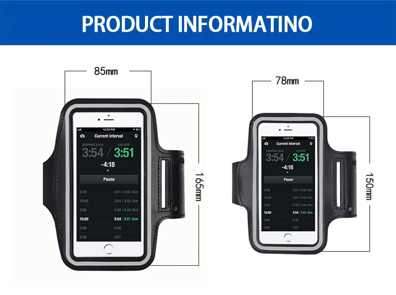 Gym Running Phone Holder Armband Case Bag Sports Arm Band Cases For IPhone Xiaomi Samsung Huawei 4-6inch | Спорт и развлечения