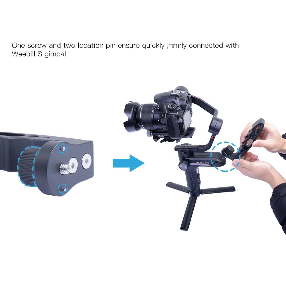ZHIYUN WEEBILL S Gimbal универсальная ручка + ремень с мини волшебной рукояткой|Аксессуары