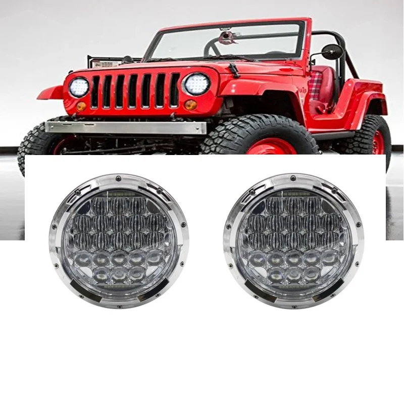 

1 Pair 7Inch 5D Round LED Projector Headlight with DRL Hi-Lo Beam for Jeep Wrangler Lada 4x4 urban Niva