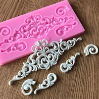 pretty pattern silicone mold resin kitchen baking tool diy flower cake chocolate fondant moulds dessert lace decoration supplies