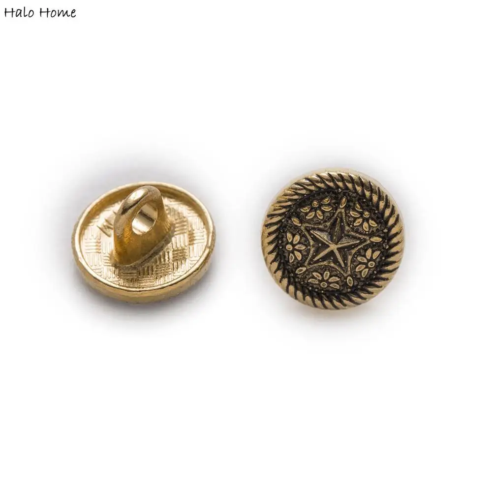 10 шт. Циркон Круглые Маленькие металлические пуговицы для пришивания Скрап