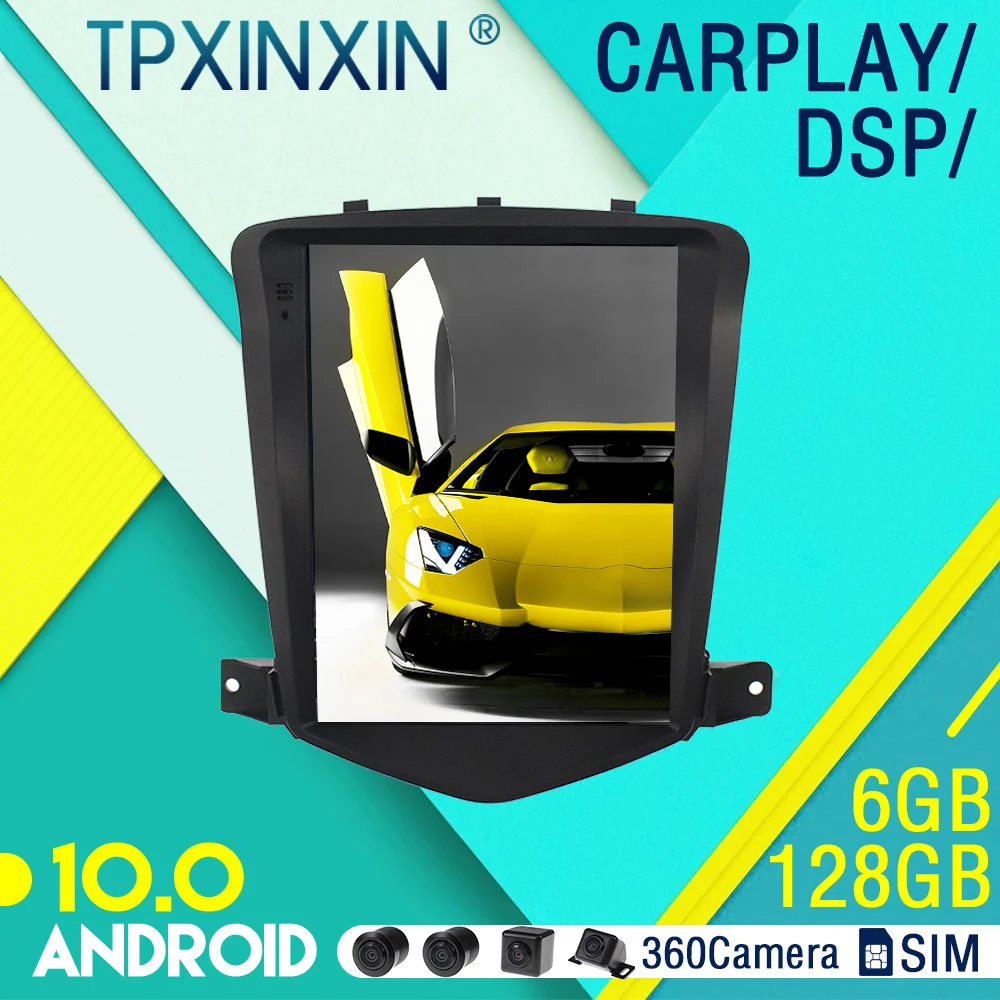 

10.0 For Chevrolet Cruze 2008 - 2013 Android Car Stereo Car Radio with Screen Tesla Radio Player Car GPS Navigation Head Unit