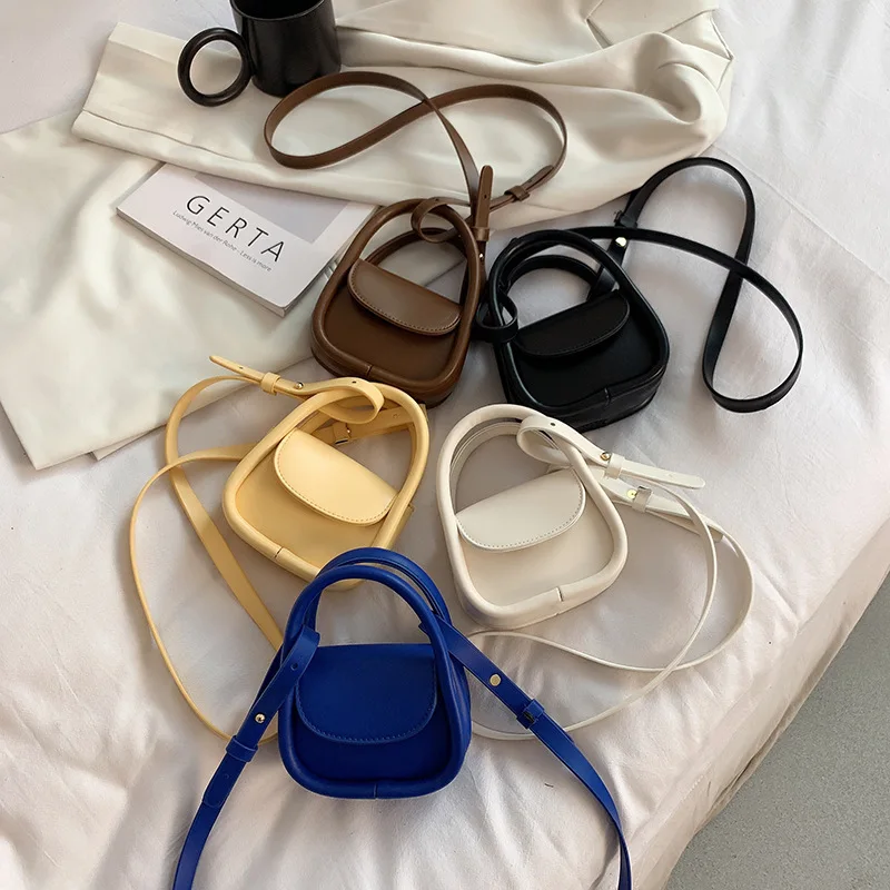 

Mini Children's Bag Pu Leather Girls Single Shoulder Bag Messenger Handbag Women's Wallet Kids Fashion Accessories New