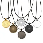 5 шт., стеклянные подвески для ожерелья, 25 мм, 30 мм