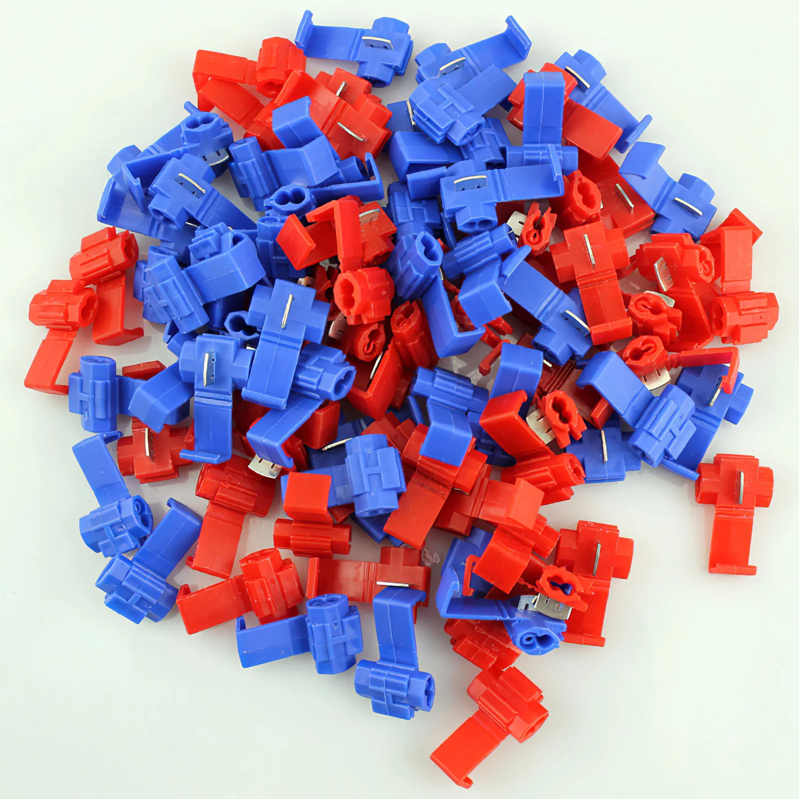 

10pcs Quick Splice Wire Terminals Self-Stripping Quick Splice Electrical Wire Terminal Insulated Safe for Using at Home Indoor