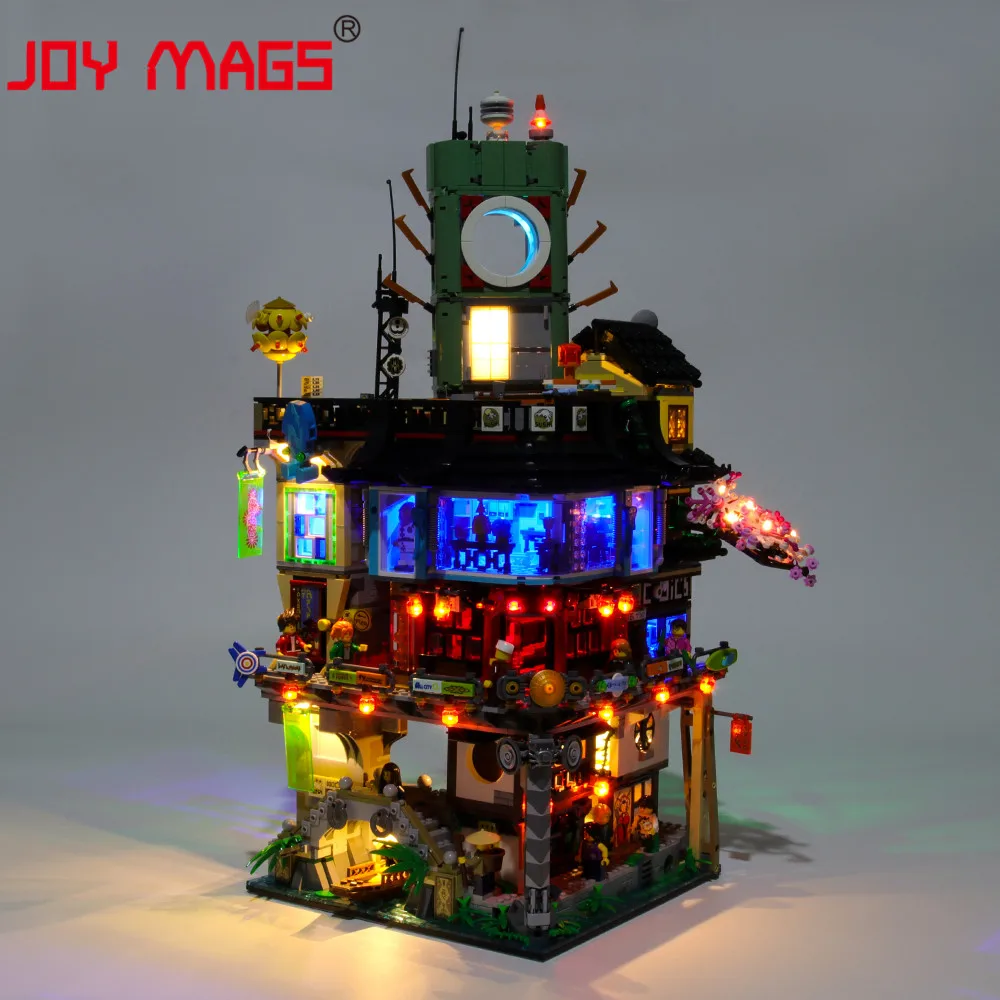 Радость Мэгс светодиодный светильник комплект для 70620 город ниндзя совместим с