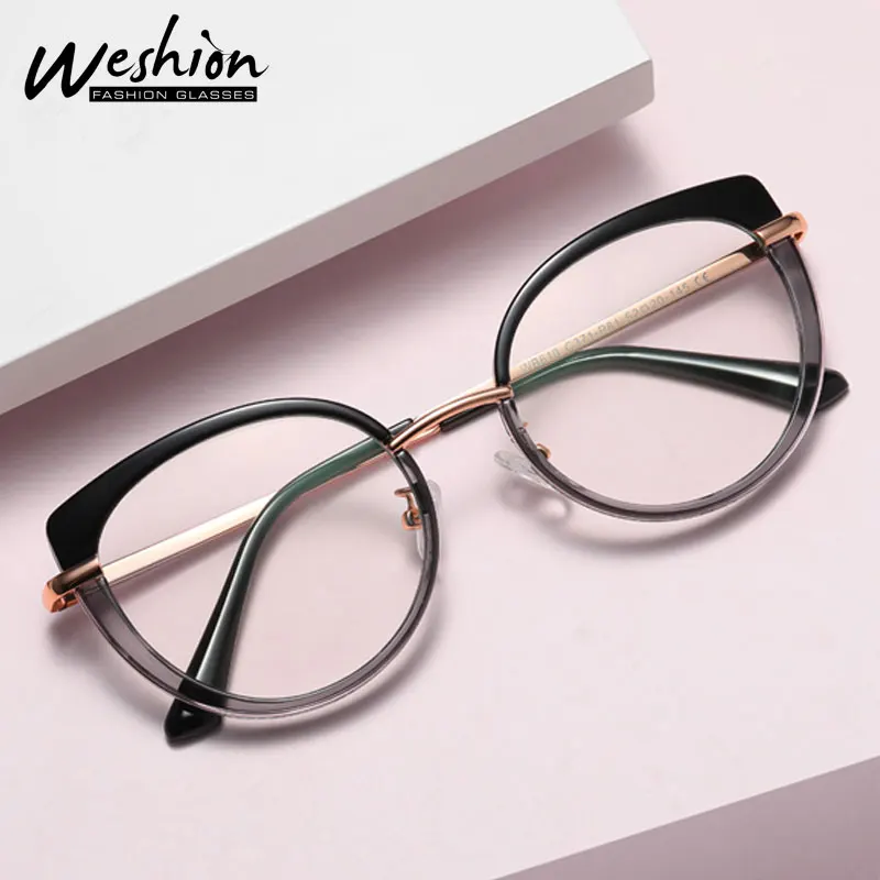 

Women Cat Eye Anti-blue Light Glasses Optic Eyewear Frames Female Optical Fashion Computer Glasses