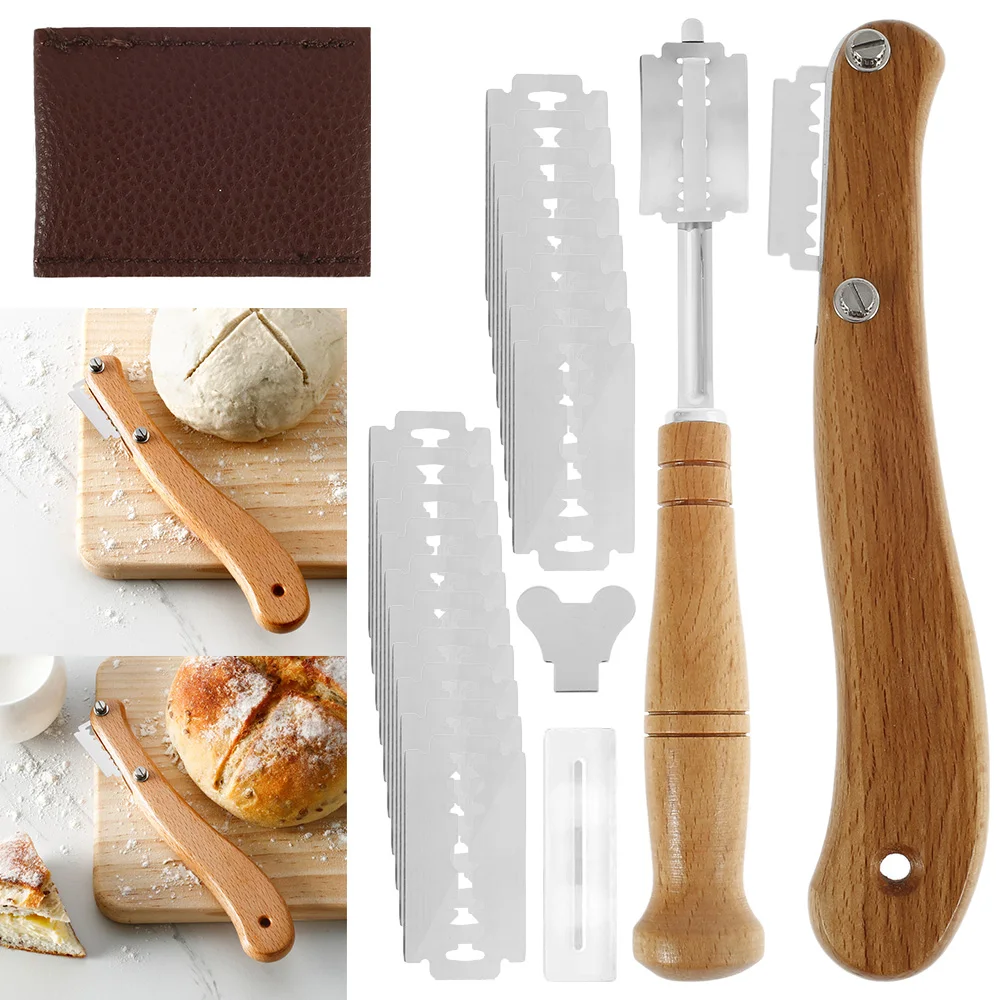 

26pcs/set Bread Bakers Lame Slashing Tool Dough Making Razor Accessories Cake Making Cutter Baking Accessories Cookie Cutter