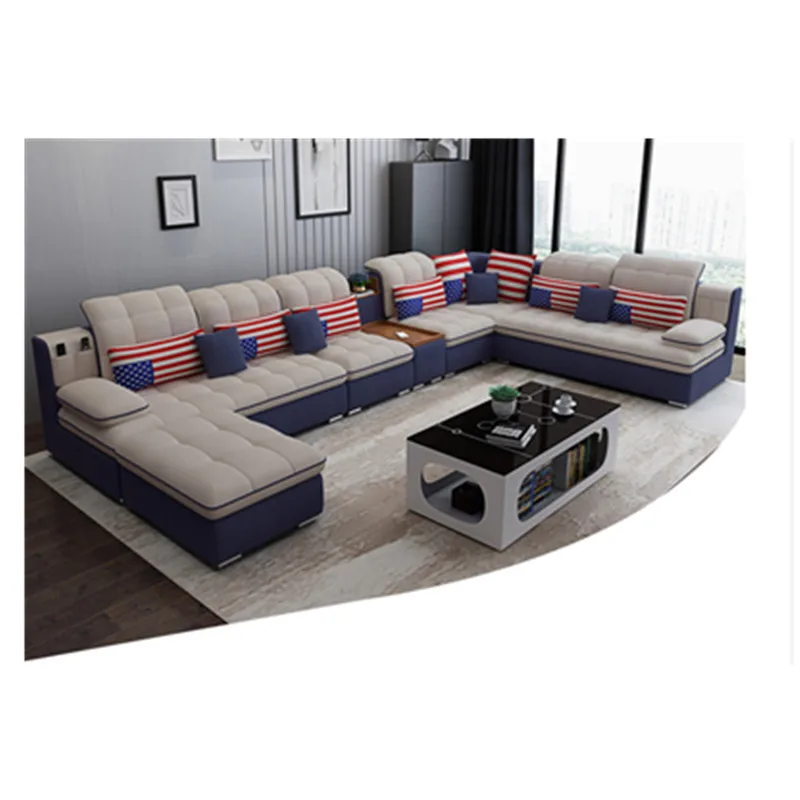 Американский Классический дизайн семейная комната ткань диван |