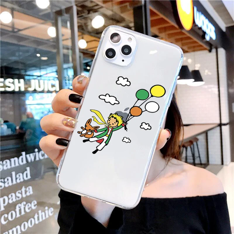 Мягкий силиконовый чехол для телефона с рисунком Маленького принца космоса iPhone