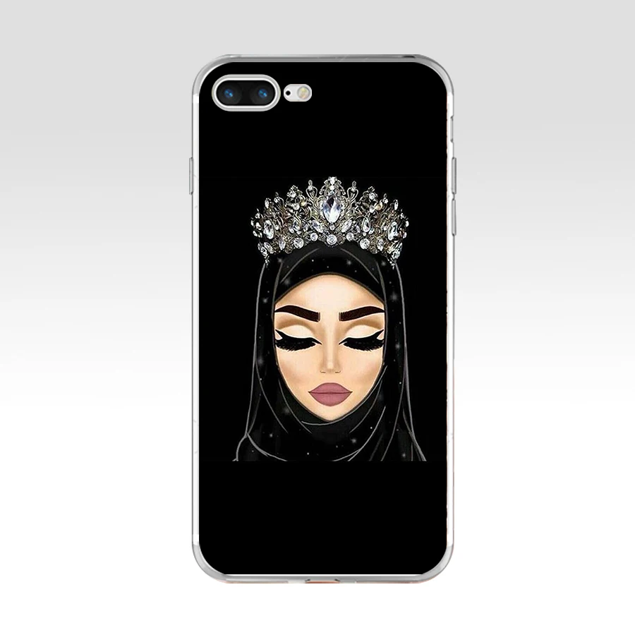 030FG арабская женщина с Niqab лицо глаз стиль Мягкий ТПУ силиконовый чехол для Apple