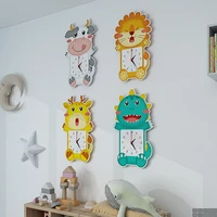 cartoon wall clock living room nordic childrens room mute cute personality creative clock ins bedroom clock