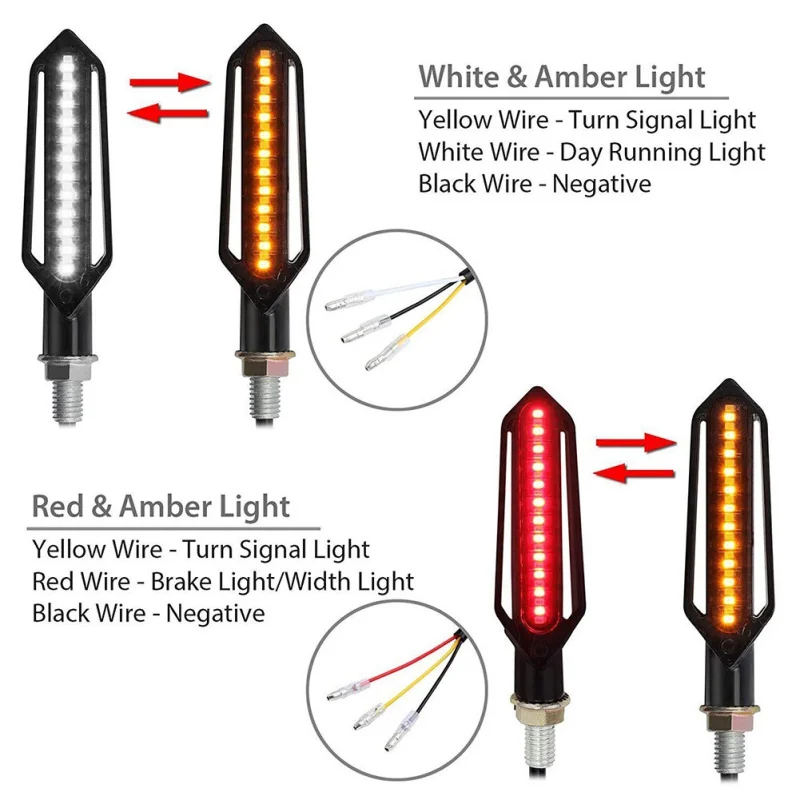 24 светодиодный индикатор мотоцикла для противотуманных фар задние тормозные