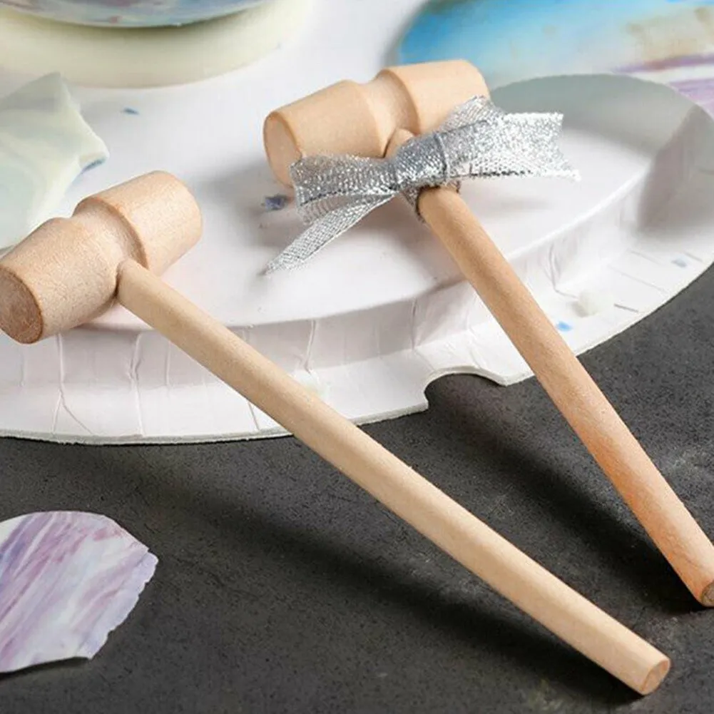 Деревянный Мини молоток 30X детская игрушка с плоской головкой маленький для