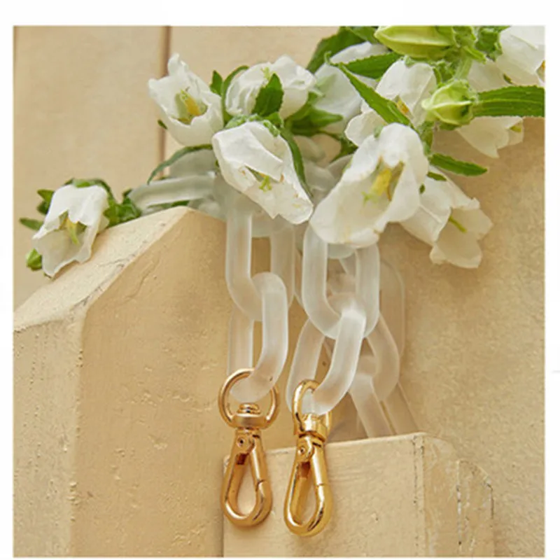 Новая прозрачная цветная женская акриловая полимерная цепь сумка ремень легко