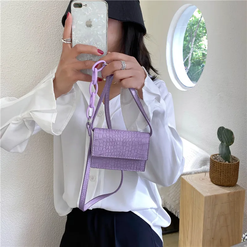 Мини-Сумки из искусственной кожи с каменным узором маленькие Лоскутные сумки для