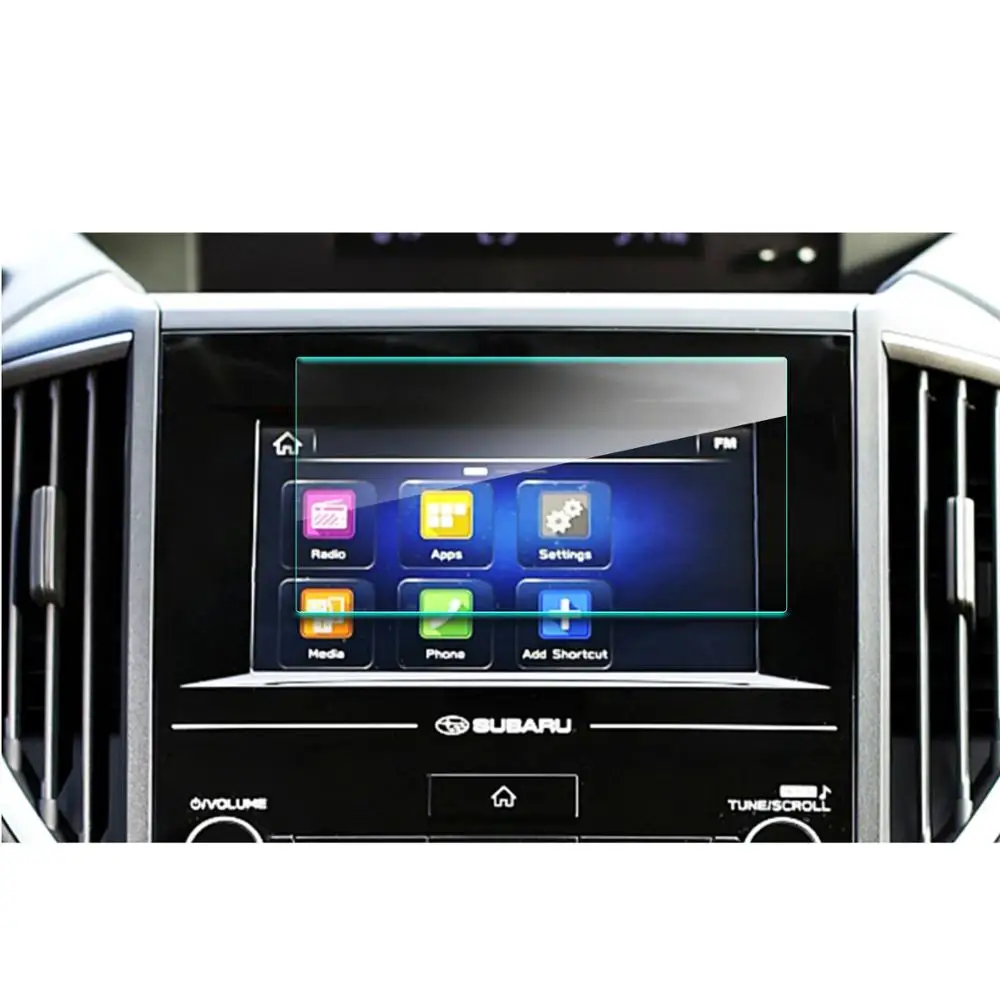 LFOTPP For Subaru Forester Car Navigation Tempered Glass Screen Protector Display Film Auto Interior Protective Sticker