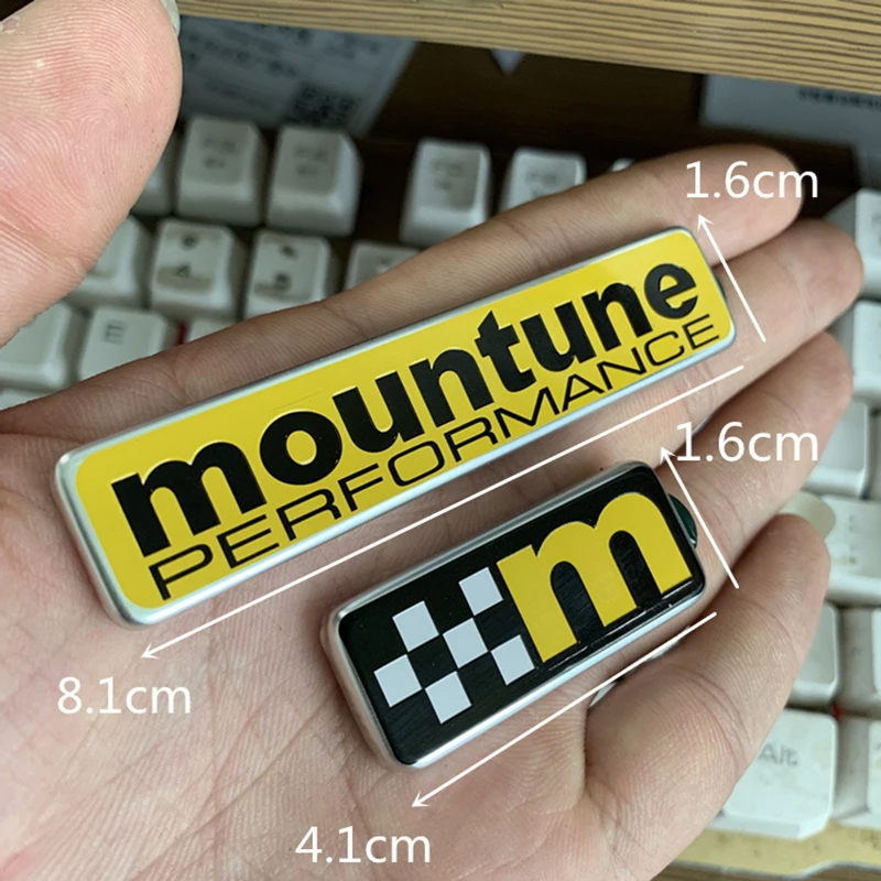 Yellow M Badge Emblem Label Bar for Ford Fiesta Mountune Performance Flag Logo Car Styling Refitting ST Upgrade Trunk Sticker | Автомобили