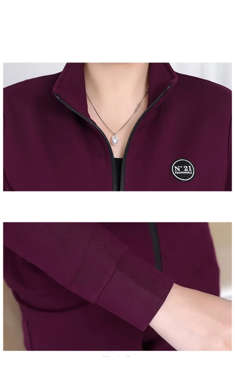 Спортивный костюм для отдыха женский осенне зимний хлопковый тройка большого