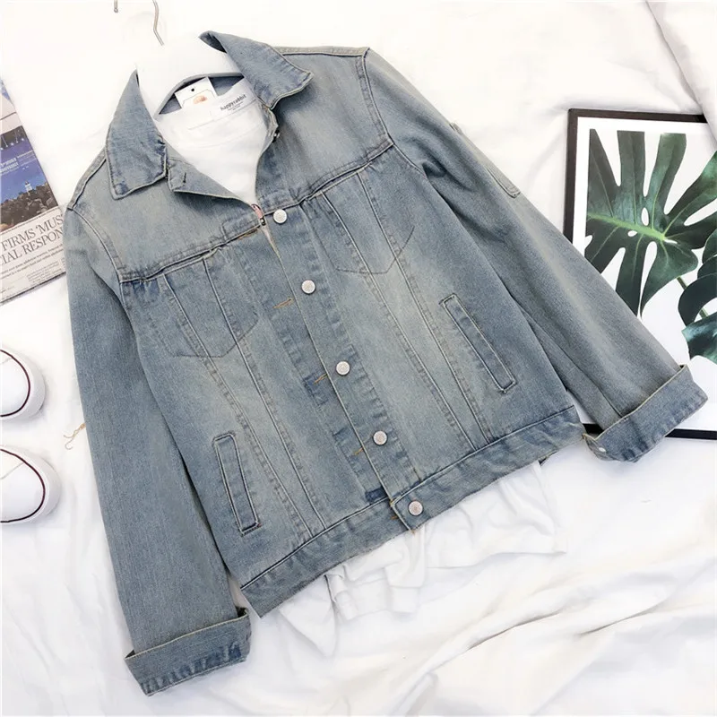 Новая джинсовая куртка с кисточками и блестками женские джинсы Корейская