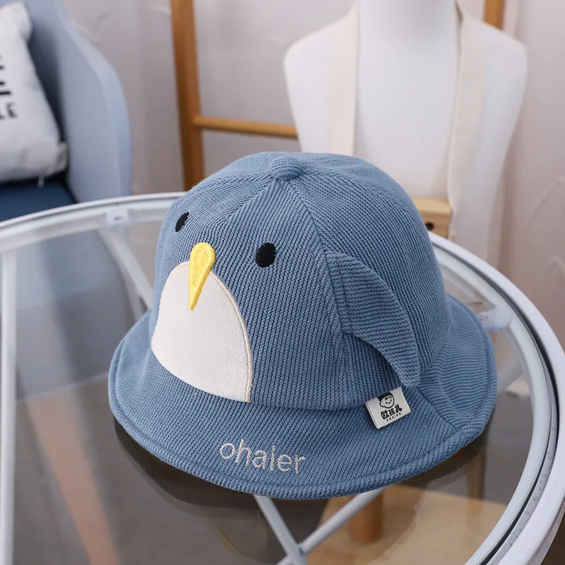Cute Bird Baby Hat Boy Girl Sun Cap for Infant Toddler Animal Cartoon Cotton Bucket Basin Hats Spring Autumn Fashion 6-24M | Детская