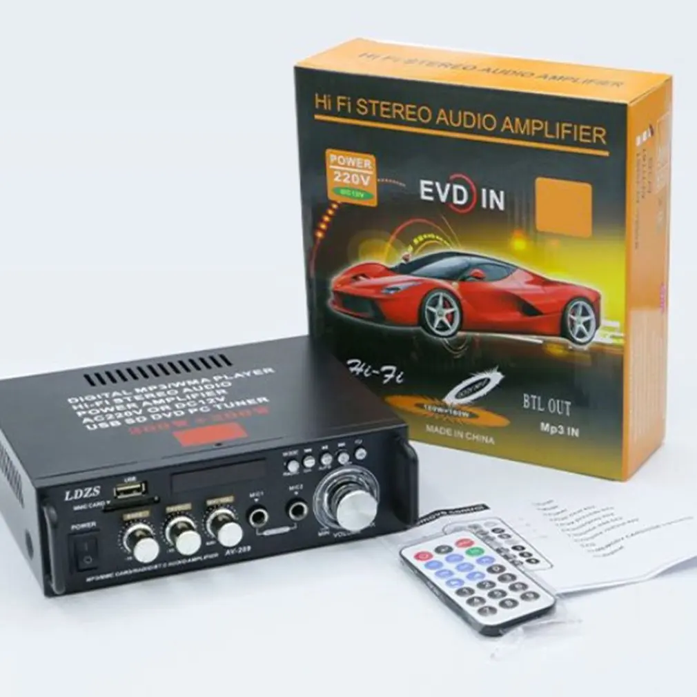 

6W DC12V HiFi Power Amplifier Car Stereo Music Receiver FM Radio MP3 Player Brand High Quality Home Theater