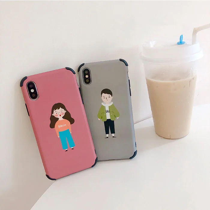 Чехол для телефона с рисунком для мальчиков и девочек для iPhone 11, милый мягкий чехол для пары для iPhone X XS 7 8 6 6splus 11Pro Max, полка гардероба