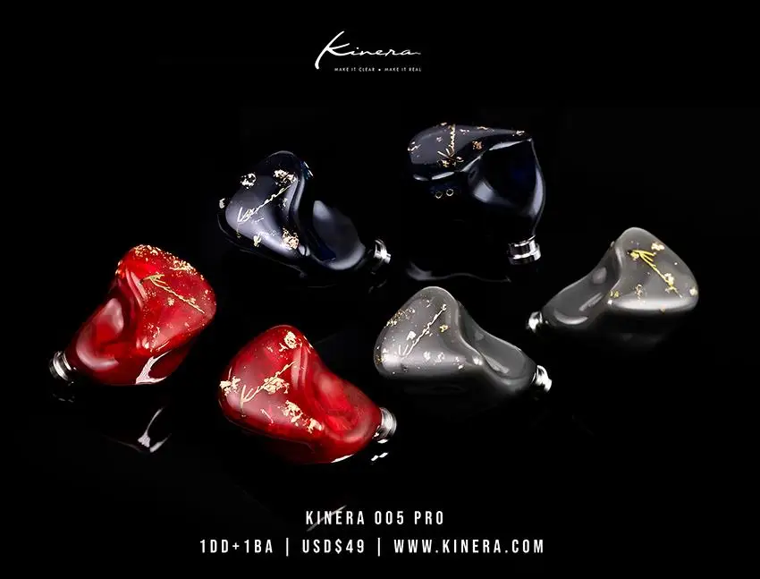 

Kinera BD005 PRO BD005PRO BERYLLIUM Balanced Armature BA + DD Hybrid HiFi Music Monitor AudiPhile Earphones 0.78mm 2pin Earbuds