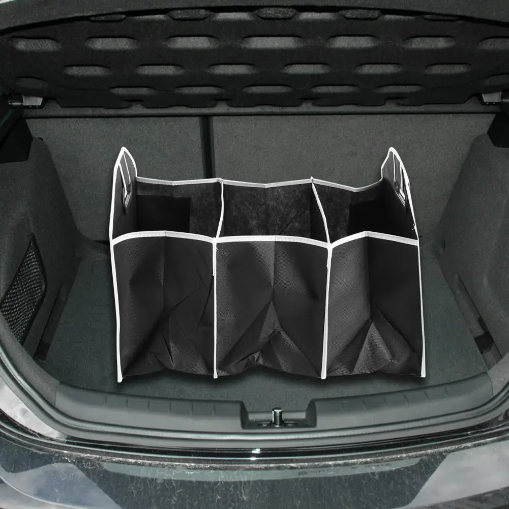 

Storage Box Multi-Pocket Folding Non-woven Fabric Large Capacity Trunk Storage Organizer for Car Interior Accessories