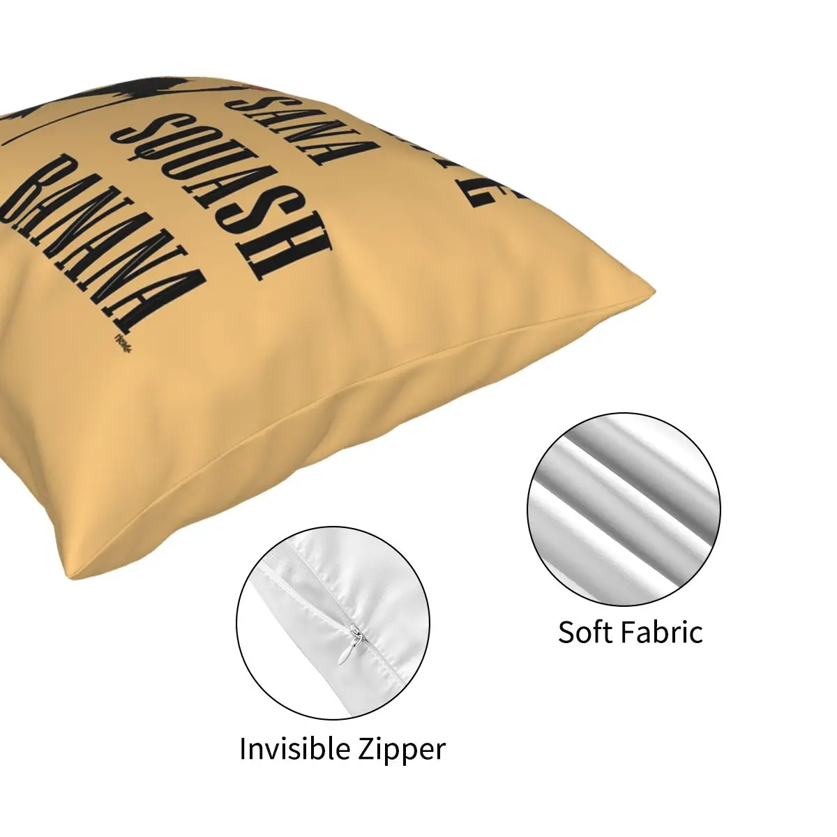 

Rafiki Pillowcase Printed Zipper Decor for Home Cushion Cover