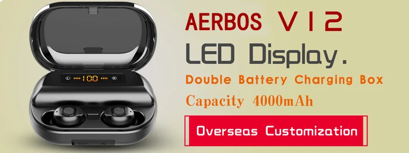 AERBOS Mini Twins беспроводные наушники Bluetooth 5,0 стерео гарнитура спортивные наушники-вкладыши с зарядкой для смартфона