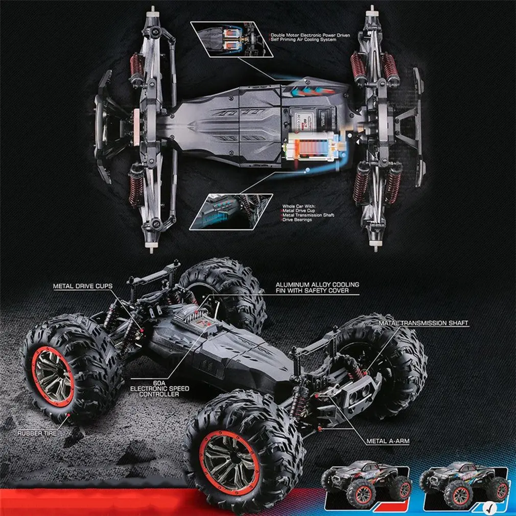 XLH 9125 4WD 1/10 высокоскоростной Электрический автомобиль с дистанционным