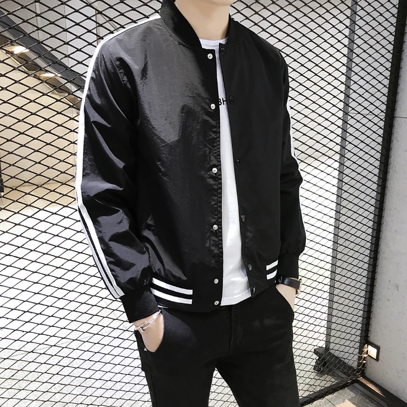 Куртка мужская весенняя черная с пряжкой|Мужские куртки| |