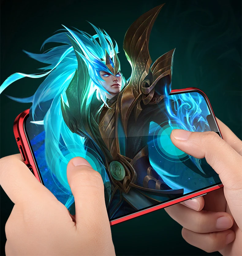 Антибликовый Магнитный чехол для iPhone 11 Pro XS MAX XR двухсторонняя, для стекла металлический бампер для iPhone 8 7 6 Plus