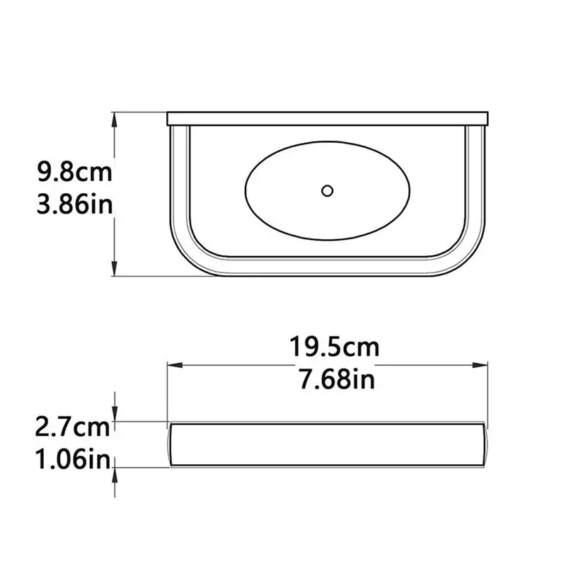 Держатель для мыла настенный из латуни сверхпрочный губка сливная полка