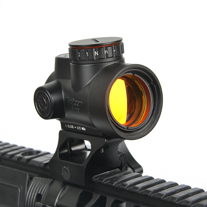 Тактический trijicon MRO red dot прицел с высокой и низкой Пикатинни Крепление база Охота