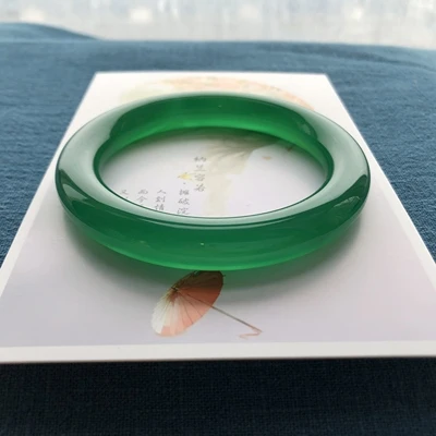 

Браслет из натурального агата халцедона 54-62 мм, элегантная бижутерия для принцессы, подарок для мамы и девушки