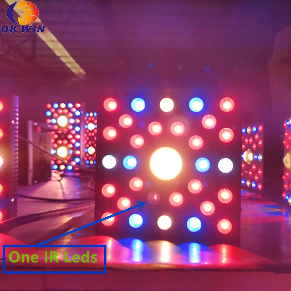 Qkwin high end COB led grow светильник 600 Вт CREE chip 108 ВТ истинная мощность добавить двойной чип