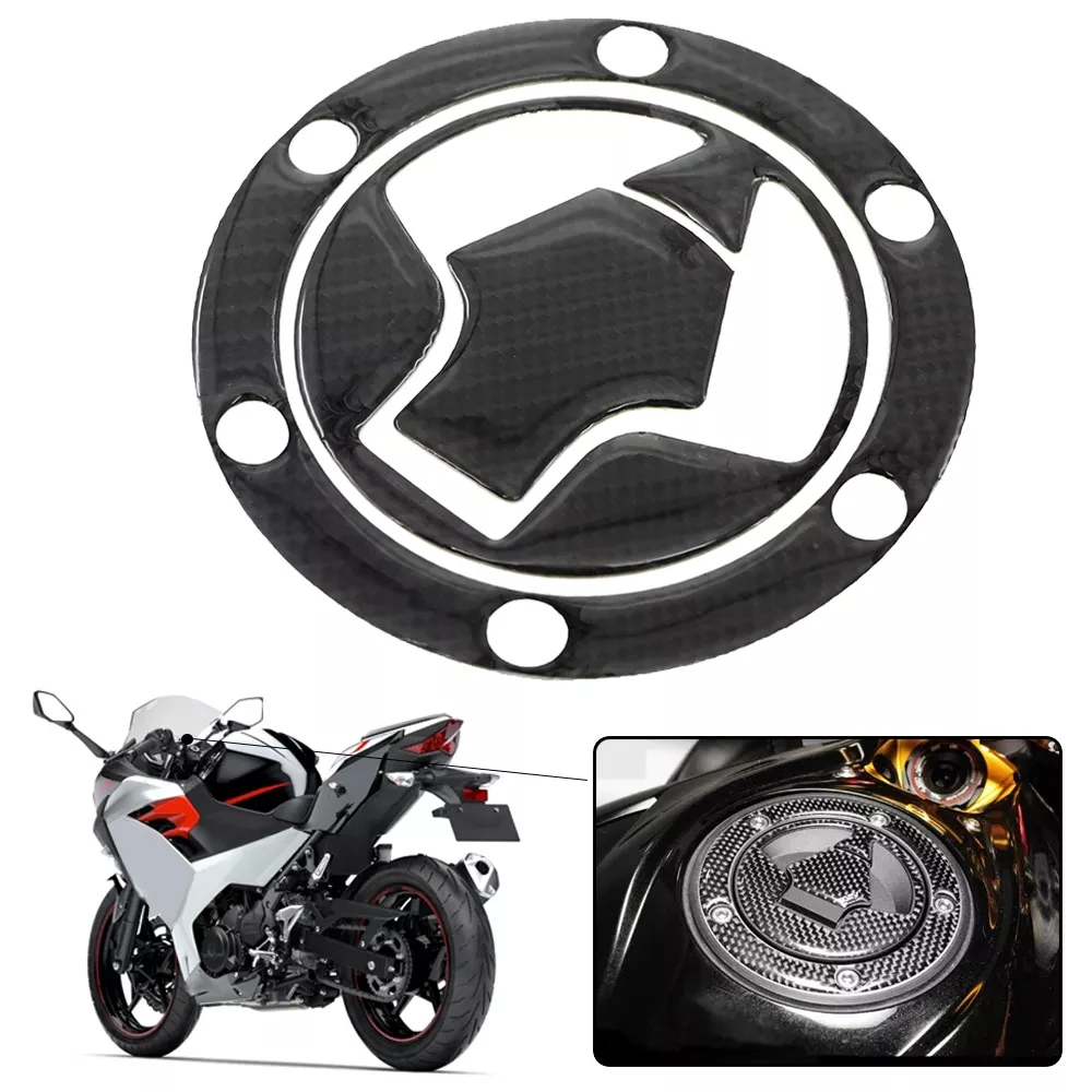 

Fuel Tank Pad Decals For KAWASAKI Ninja 250 300 NINJA250 NINJA300 Motorcycle Carbon Fiber Gasoline Cap Sticker Protector Cover