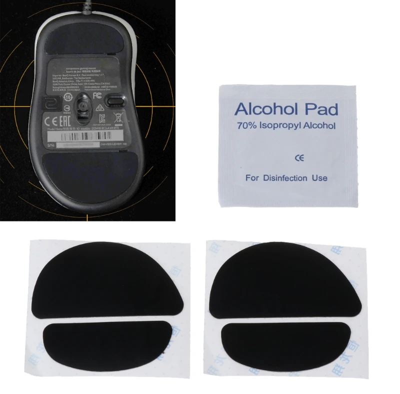 

2Pcs 0.6mm Thickness Mouse Feet Mouse Skates For ZOWIE EC1 EC2 EVO P82A