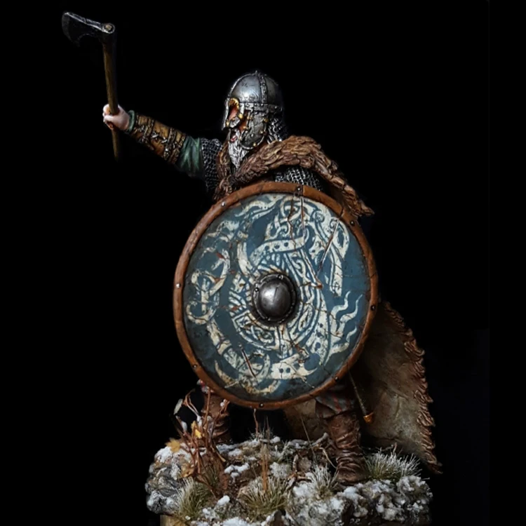 1/24 сборный Набор фигурок из смолы викингов воин|Наборы для сборки моделей| |